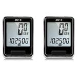2PK Echowell BC-5 Cycling LCD Wired Computer/Odometer - Black