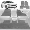 6D Diamond Car Floor Mats for Holden Astra 2016-2020-Full Set-Grey-Outback GT