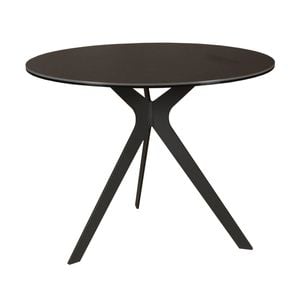 Neo 60cm Side Table Ceramic Tempered Glass Top Dark Grey