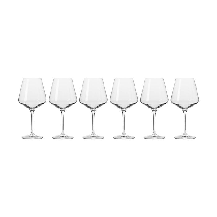 6pc Krosno Avant-Garde 560ml Stemmed Wine Glass Set - Clear