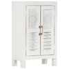 vidaXL Sideboard Buffet Side Cabinet Storage Cupboard White Hardwood Acacia