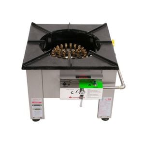28 Jet Duckbill Stainless Steel Stock Pot Burner - LP Gas - L.P. Gas | 680 x 700 x 520-570mm | 43