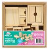 Practa Kids 12 Piece Wooden Miniature Furniture