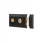 Xcel 6 x 4" Black Double Handle Rimlock