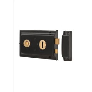 Xcel 6 x 4" Black Double Handle Rimlock