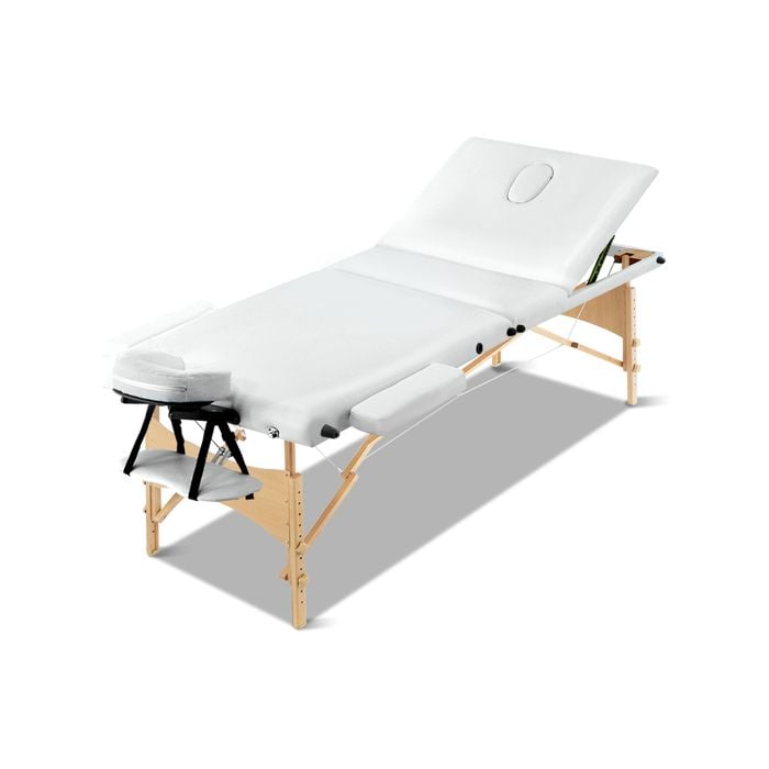 Zenses Massage Table White 3 Fold