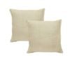 Pair of Pure Linen European Pillowcases 60x60 cm Cream