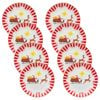 8PK Porto Porcelain Night Before Christmas Small Plate 15cm Sleigh