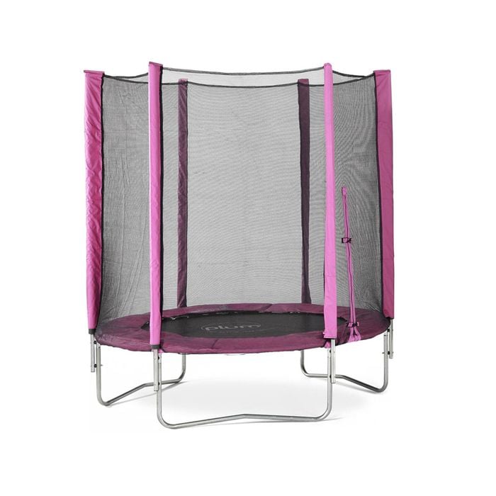 Plum Play AU 6ft Junior Trampoline with Springsafe Enclosure Ages 3-6y - Pink
