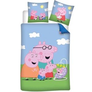Peppa Pig New Addition Kids Cotton Quilt Cover Set - Single Bed Size