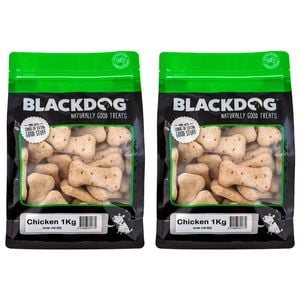 2x Blackdog 1kg Naturally Good Pet/dog Premium Chicken Biscuits Healthy Treats