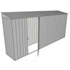 Build-a-Shed 0.8 x 4.5 x 2m Skillion Single Hinged Side Door Shed - Zinc