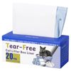 PaWz Cat Litter Bags 120Count Drawstring Cat Poop Bags HDPE White Blue