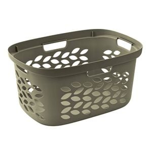 EzyStorage 63L Deep Olive Fleur Laundry Basket