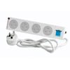 HPM White 4 Outlet Childsafe Powerboard With Surge Protection