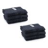 8pc Onkaparinga 30x30cm Cotton Avalon Bathroom Face Washers 550GSM Midnight