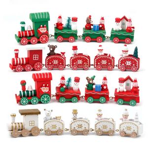 Lifebay Rustic Wooden Train Christmas Ornament - Festive Merry Christmas Decoration