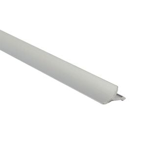 QEP 12mm x 2.5m T-Cover Silver Tile Trim