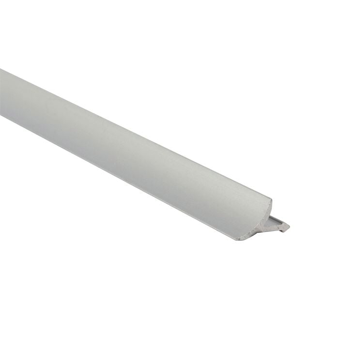 QEP 12mm x 2.5m T-Cover Silver Tile Trim