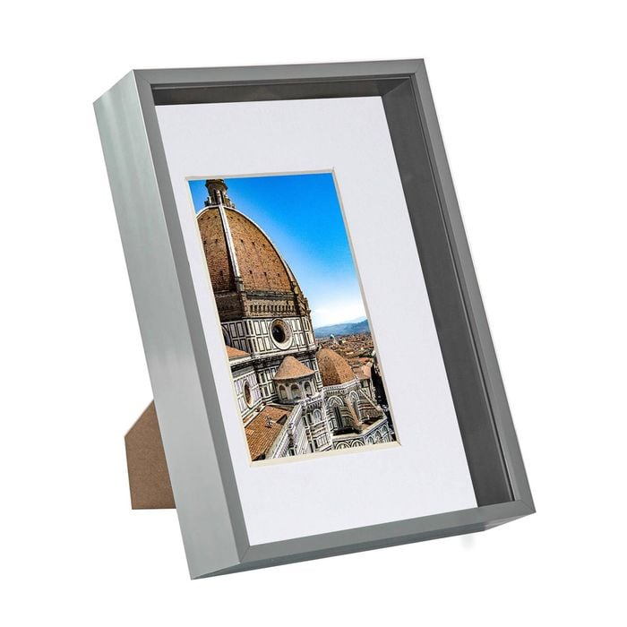 Nicola Spring 3D Deep Box Frame with A5 Mount - A4 (8" x 12") - Grey