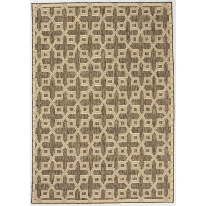 Hufflett 160 x 230cm Silver Hatch Ceduna Polypropylene Flat Weave Rug