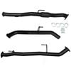 Ignite Exhausts Dump Pipe Back For Nissan D40 Navara V6 V9x Stx550 Turbo 3" Pipe Only Black Aluminised Steel