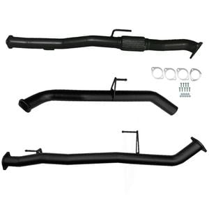 Ignite Exhausts Dump Pipe Back For Nissan D40 Navara V6 V9x Stx550 Turbo 3" Pipe Only Black Aluminised Steel