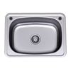 Clark 45L Stainless Steel Flushline Single Laundry Tub With By-Pass