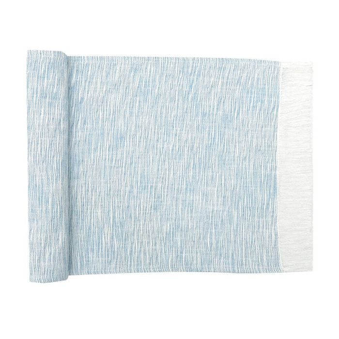 NF Home & Entertaining Essentials Cascade Table Runner 35x250cm Woven Blue