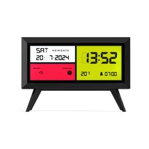 Newgate Spectronoma Lcd Alarm Clock Matte Black