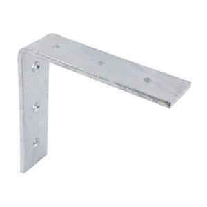 Carinya 150 x 150mm Galvanised Heavy Duty Angle Bracket - Galvanised Steel 150 x 150mm