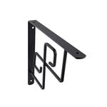 Carinya 200 x 200 x 20 x 3mm Black Deco Squares Bracket - Single