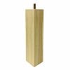 Adoored 53 x 53 x 250mm Raw Wood Square Furniture Leg