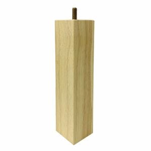 Adoored 53 x 53 x 250mm Raw Wood Square Furniture Leg