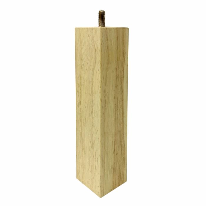 Adoored 53 x 53 x 250mm Raw Wood Square Furniture Leg