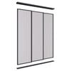 Lugna 2100 x 1800mm Black VJ Panels Wardrobe Triple Sliding Doors