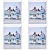 4PK Frankie & Me Window Wood 11x14'' Picture Frame Home/Office Photo Decor White