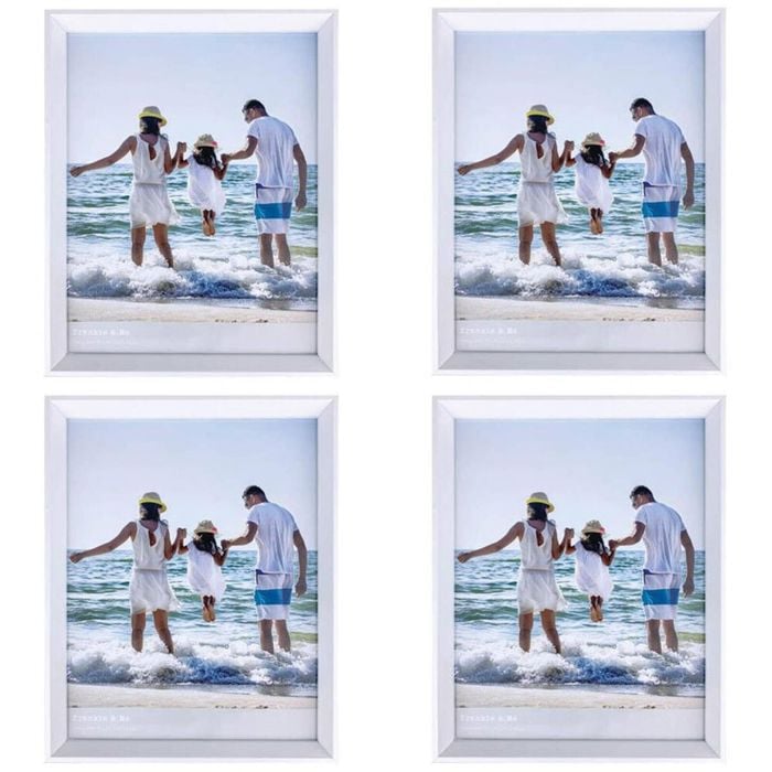 4PK Frankie & Me Window Wood 11x14'' Picture Frame Home/Office Photo Decor White