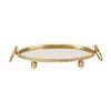 Elegant Collections Gold Eliza Oval Tray