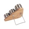 Bamboo Magnetic Spice Rack and Jars