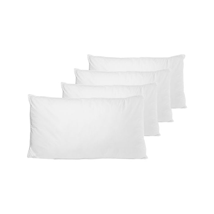 Royal Comfort Microfibre Luxury Hotel Pillow White 4 Pack