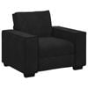 vidaXL Sofa Chair Black 60 cm Velvet single sofa chair accent chair