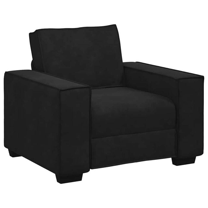 vidaXL Sofa Chair Black 60 cm Velvet single sofa chair accent chair