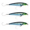 3x Rapala 12cm Saltwater X Rap Long Cast Shallow Minnow Fish Lures - Wahoo UV