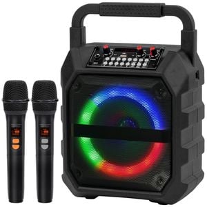 Advwin Karaoke Machine Portable Bluetooth Speaker Singing Machine for Home Party Outdoor Supports USB TF AUX FM REC