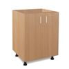 Flatpax 600mm Woodgrain 2 Door Utility Floor Cupboard