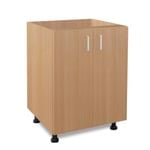 Flatpax 600mm Woodgrain 2 Door Utility Floor Cupboard