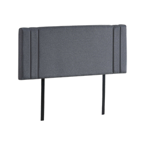 Palermo Linen Fabric Double Bed Deluxe Headboard Bedhead - Grey