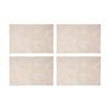 4pk Maxwell & Williams Table Accents Placemat 45x30cm Rect Frond Gold White