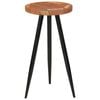 vidaXL Bar Table Dining Coffee Table Round Table Iron Legs
